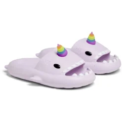 Best Gifi Chaussons requin licorne caoutchouc violet 36/37
