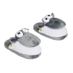 Discount Gifi Chaussons tête de mouton polyester gris - pointure 32 à 45