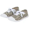 Discount Gifi Chaussure en toile coton imprimé léopard T36