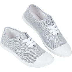 Hot Gifi Chaussures en toile de coton rayures bleu et blanc t 37
