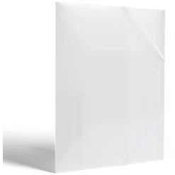 Chemise plastique A4 24x32cm noir ou blanc*Gifi Clearance