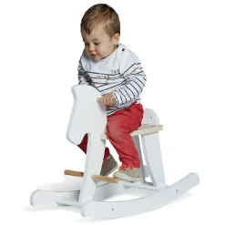 Gifi Eveil<Cheval à bascule blanc en bois