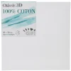 Gifi Châssis entoilé blanc 3D 100% coton 30x30cm