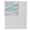 Gifi Châssis entoilé blanc 3D 100% coton 24x30cm