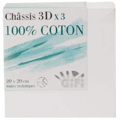 Gifi Châssis entoilé blanc 3D x3