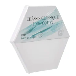 Gifi Châssis entoilé hexagonal blanc 20 cm