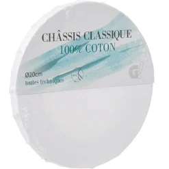 Gifi Châssis entoilé rond blanc 20 cm