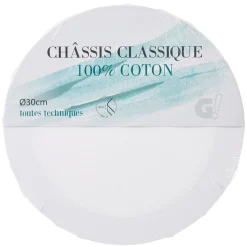 Gifi Châssis entoilé rond blanc 30 cm