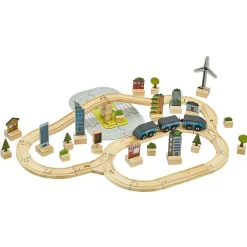 Gifi Jeux D'Imagination Et D'Imitation<Circuit de train en bois 72 pièces