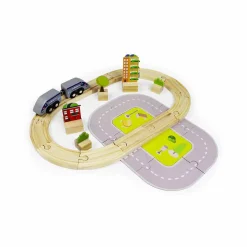 Gifi Jeux D'Imagination Et D'Imitation<Circuit de train SNCF en bois 30 pièces