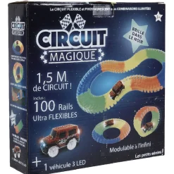 Gifi Jeux D'Imagination Et D'Imitation<Circuit lumineux 100 rails flexibles phosphorescent