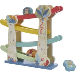 Gifi Eveil<Circuit rampe de course avec véhicules en bois
