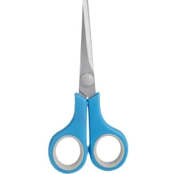 Ciseau droitier plastique bleu*Gifi