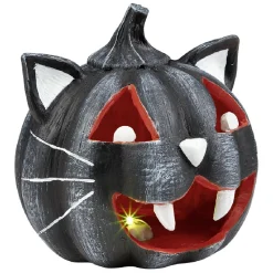 Citrouille tête de chat led couleur changeante décoration Halloween*Gifi Clearance