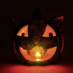 Citrouille tête de chat led couleur changeante décoration Halloween*Gifi Clearance