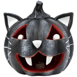 Citrouille tête de chat led couleur changeante décoration Halloween*Gifi Clearance