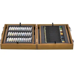 Gifi Coffret artiste en bois dessin et peinture 174 pièces