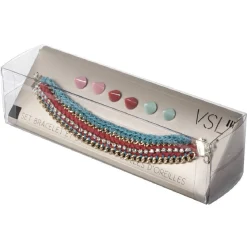 Sale Gifi Coffret bracelet chaîne + 3 paires de boucles d'oreilles
