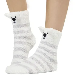 Online Gifi Coffret chaussettes de Noël cocooning modèle Ours blanc gris