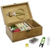 Gifi Coffret de couture en bois avec accessoires 21x13xH9cm