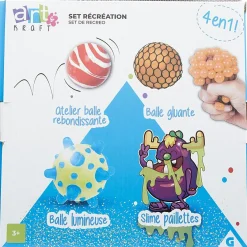 Gifi Jeux Créatifs<Coffret 4 en 1 balle et slime
