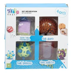 Gifi Jeux Créatifs<Coffret 4 en 1 balle et slime