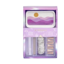 Gifi Coffret méditation kit encens/sauge/sélénite