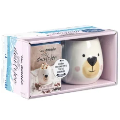 Gifi Coffret Une année toute douce avec un livre de recette et un mug