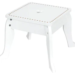 Gifi Jeux D'Imagination Et D'Imitation<Coiffeuse et tabouret enfant en bois blanc et doré
