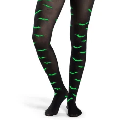 Clearance Gifi Collant Halloween adulte phosphorescent motif chauve-souris T.unique