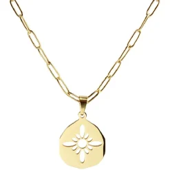 Clearance Gifi Collier acier inoxydable doré