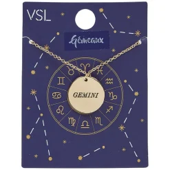 New Gifi Collier astrologique signe Gémeaux
