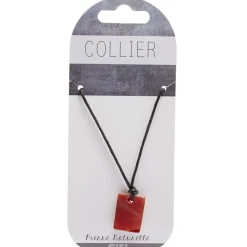 Discount Gifi Collier avec pendentif en pierre naturelle