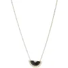 Clearance Gifi Collier décor filigrane noir doré