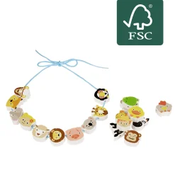 Gifi Eveil<Collier de perles à lacer en bois
