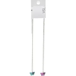 Hot Gifi Collier x2 avec médaillon papillon Best friends