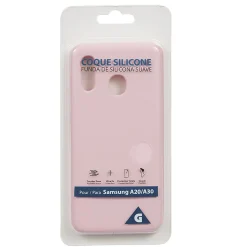 Coque en silicone Samsung A20 ou A30 rose*Gifi