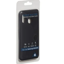 Coque en silicone Samsung A20 ou A30 noir*Gifi New