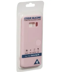 Coque en silicone Samsung S8 rose*Gifi Outlet