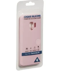 Coque en silicone Samsung S9 rose*Gifi