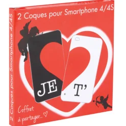 Coque pour Smartphone Je T aime x2*Gifi