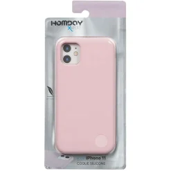 Coque Soft touch rose silicone pour Iphone 11*Gifi