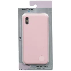 Coque Soft touch rose silicone pour Iphone XS Max*Gifi
