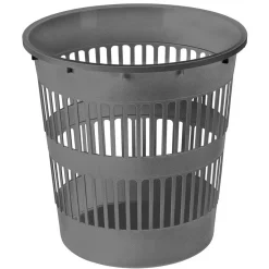Corbeille à papier ajourée gris graphite 12L*Gifi Hot