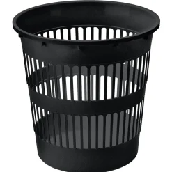 Corbeille à papier ajourée noire 12L*Gifi Outlet
