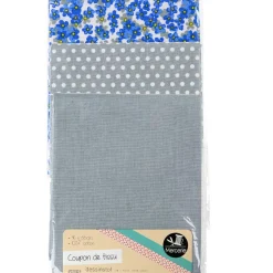 Gifi Coupon de tissu 46x55 cm en coton gris