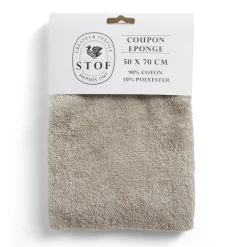 Gifi Coupon tissu coton éponge 50x70cm beige