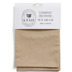 Gifi Coupon tissu coton 70x100cm beige
