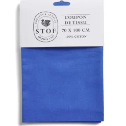 Gifi Coupon tissu coton 70x100cm bleu