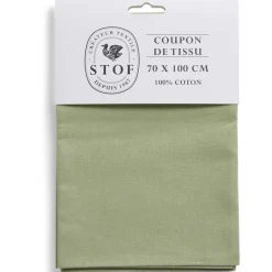 Gifi Coupon tissu coton 70x100cm vert